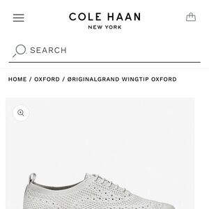 Cole Haan Men's ØriginalGrand Wingtip Oxford - Cream